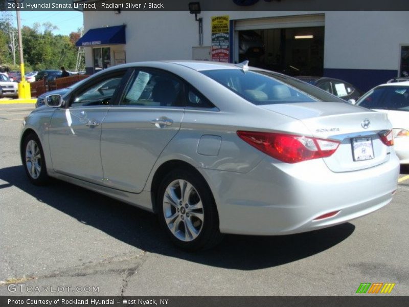 Radiant Silver / Black 2011 Hyundai Sonata Limited