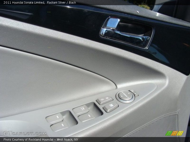 Radiant Silver / Black 2011 Hyundai Sonata Limited