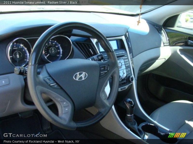 Radiant Silver / Black 2011 Hyundai Sonata Limited