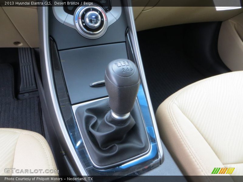 Desert Bronze / Beige 2013 Hyundai Elantra GLS