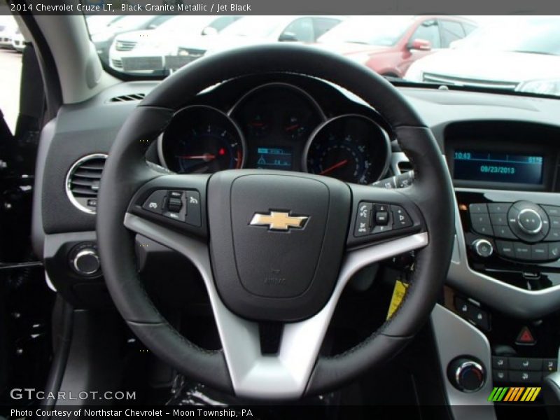 Black Granite Metallic / Jet Black 2014 Chevrolet Cruze LT
