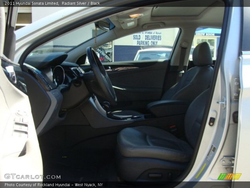 Radiant Silver / Black 2011 Hyundai Sonata Limited
