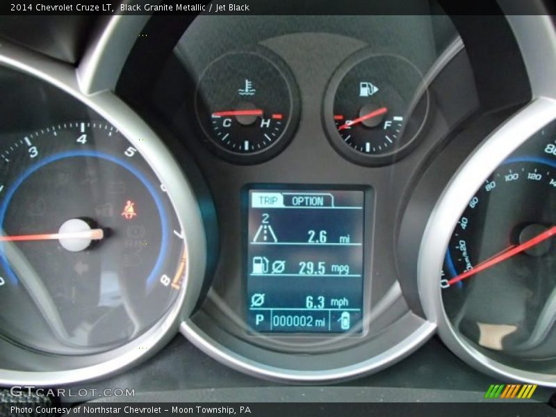 Black Granite Metallic / Jet Black 2014 Chevrolet Cruze LT