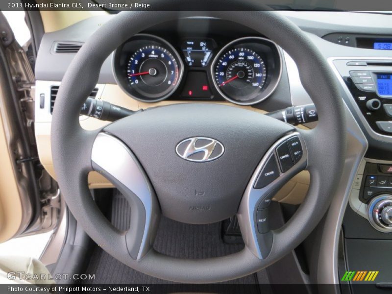 Desert Bronze / Beige 2013 Hyundai Elantra GLS