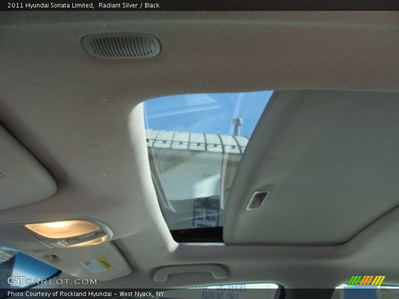 Radiant Silver / Black 2011 Hyundai Sonata Limited