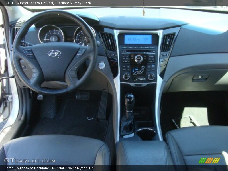 Radiant Silver / Black 2011 Hyundai Sonata Limited