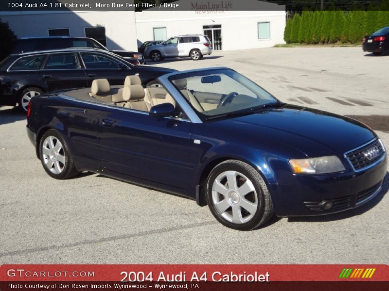 Moro Blue Pearl Effect / Beige 2004 Audi A4 1.8T Cabriolet