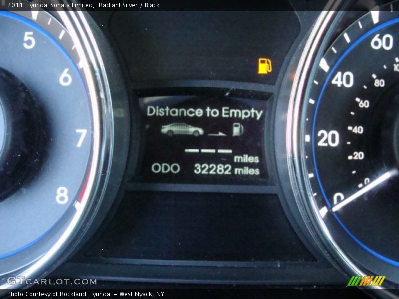 Radiant Silver / Black 2011 Hyundai Sonata Limited