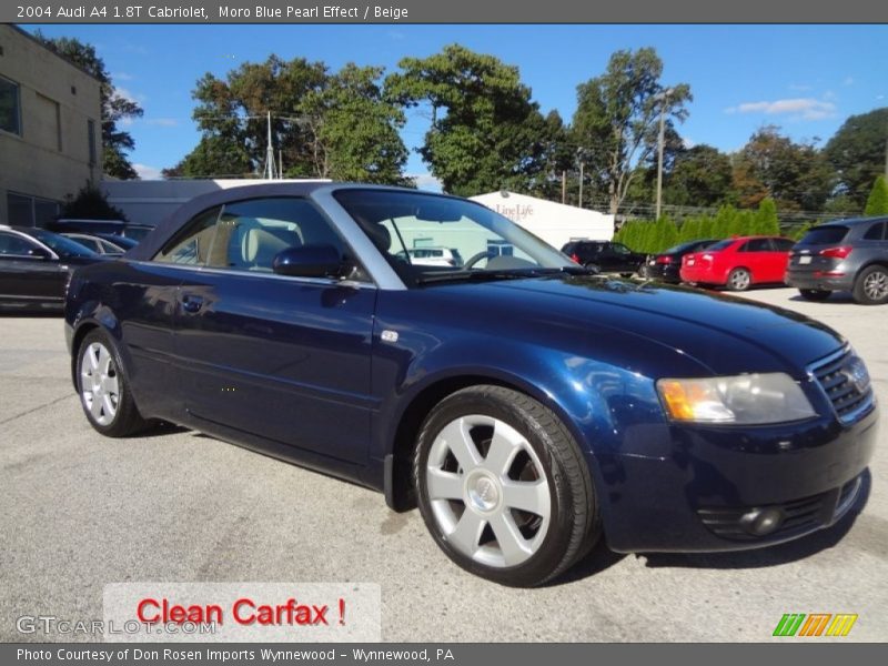 Moro Blue Pearl Effect / Beige 2004 Audi A4 1.8T Cabriolet
