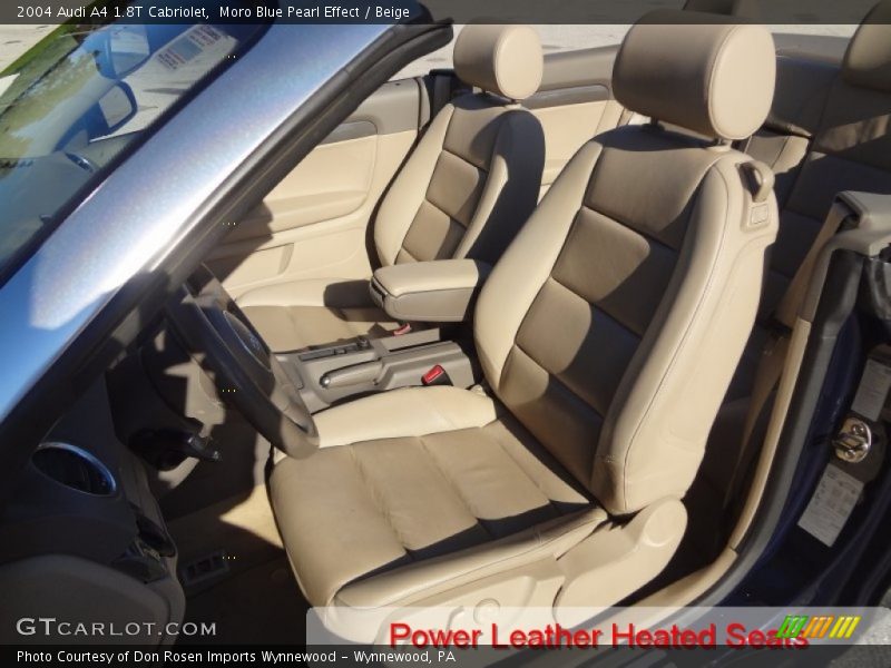Moro Blue Pearl Effect / Beige 2004 Audi A4 1.8T Cabriolet