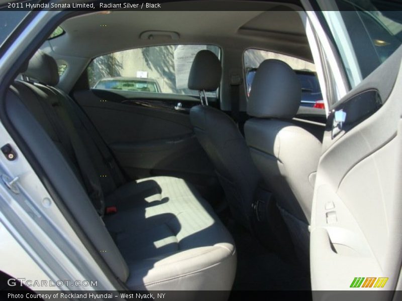 Radiant Silver / Black 2011 Hyundai Sonata Limited