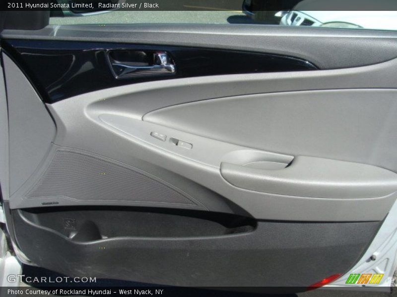 Radiant Silver / Black 2011 Hyundai Sonata Limited