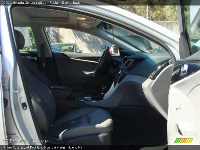 Radiant Silver / Black 2011 Hyundai Sonata Limited