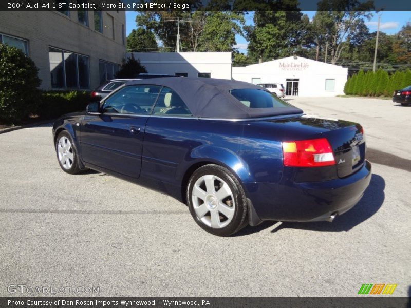 Moro Blue Pearl Effect / Beige 2004 Audi A4 1.8T Cabriolet