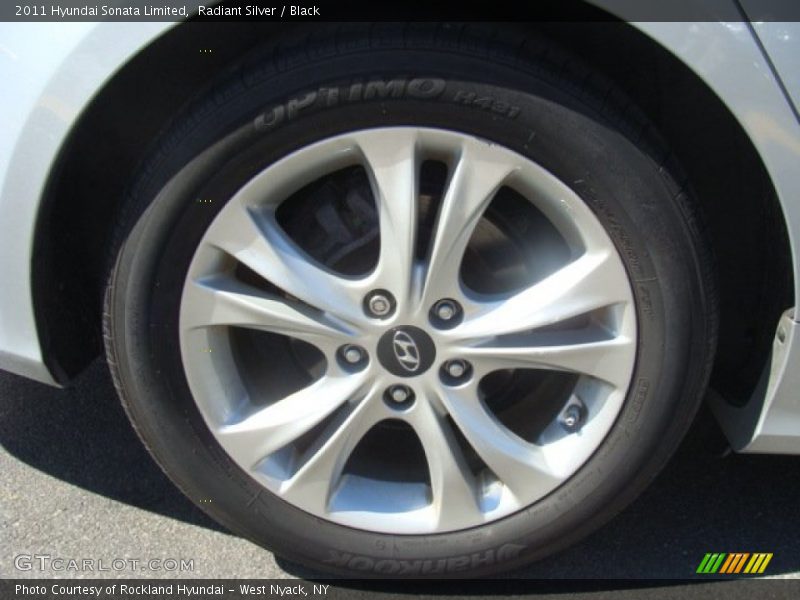 Radiant Silver / Black 2011 Hyundai Sonata Limited
