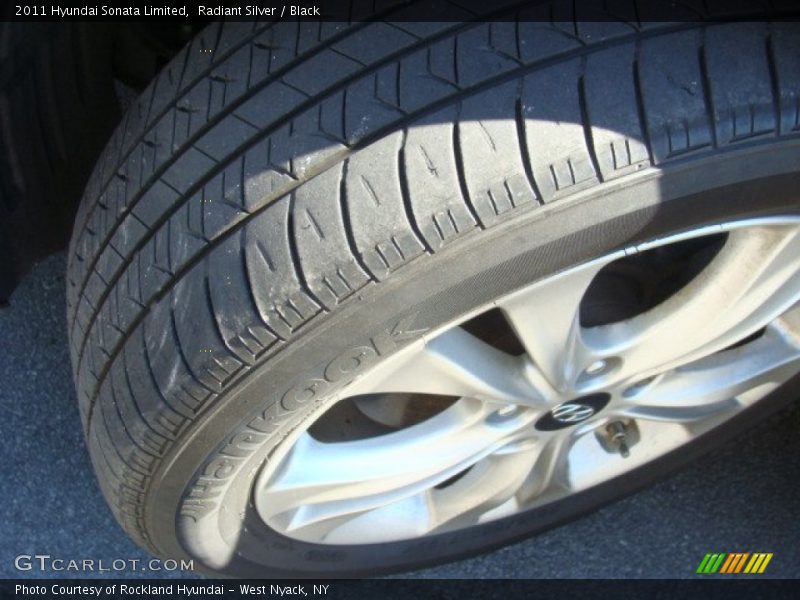 Radiant Silver / Black 2011 Hyundai Sonata Limited