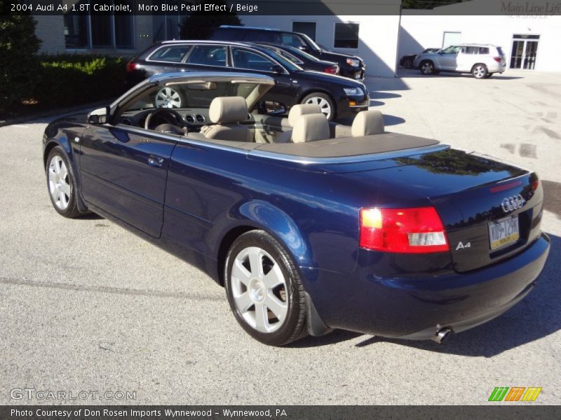 Moro Blue Pearl Effect / Beige 2004 Audi A4 1.8T Cabriolet