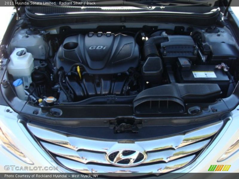 Radiant Silver / Black 2011 Hyundai Sonata Limited
