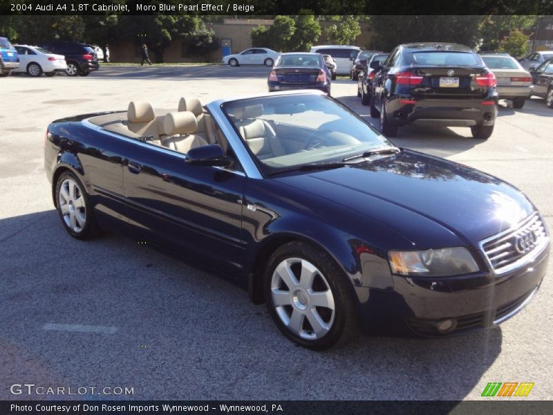 Moro Blue Pearl Effect / Beige 2004 Audi A4 1.8T Cabriolet