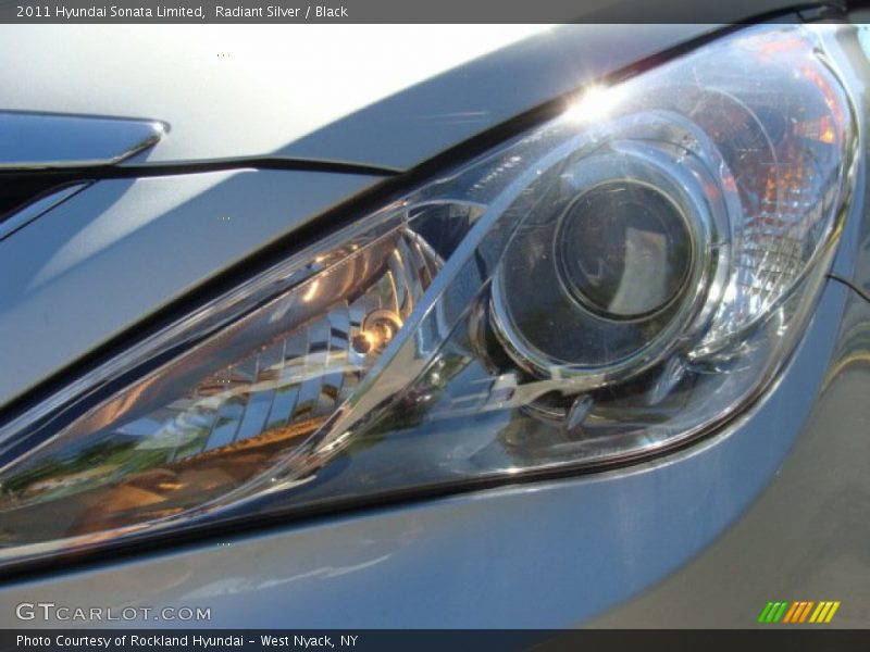 Radiant Silver / Black 2011 Hyundai Sonata Limited