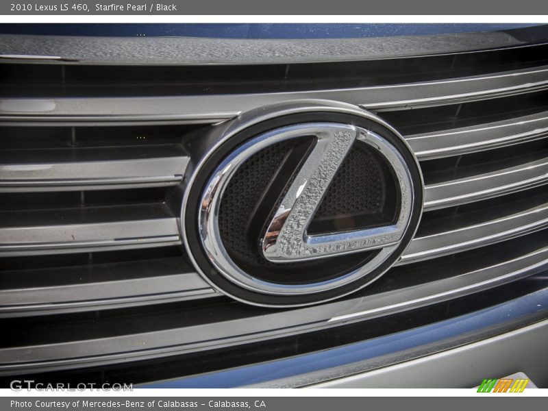Starfire Pearl / Black 2010 Lexus LS 460