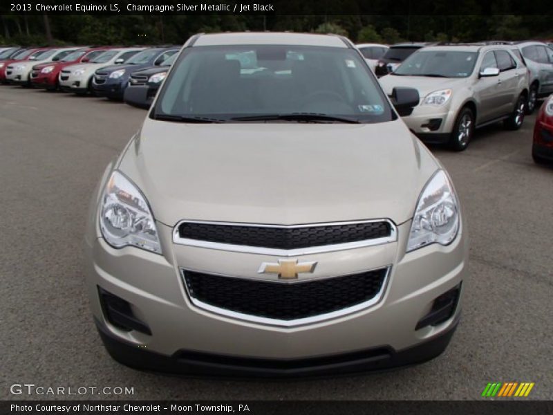 Champagne Silver Metallic / Jet Black 2013 Chevrolet Equinox LS