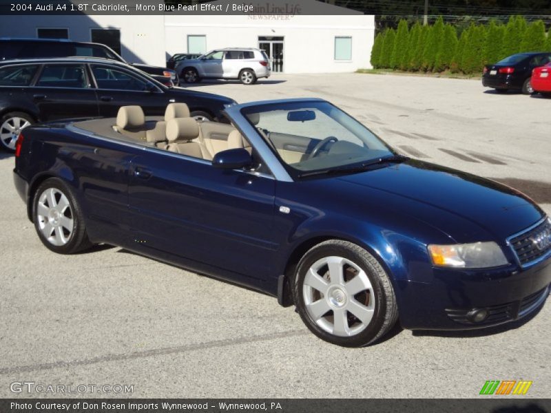 Moro Blue Pearl Effect / Beige 2004 Audi A4 1.8T Cabriolet