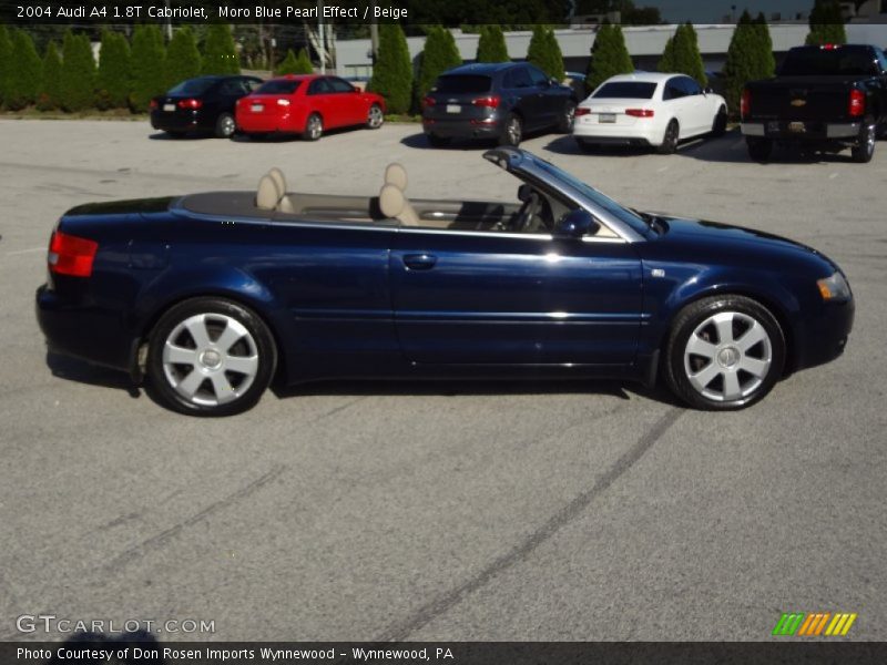 Moro Blue Pearl Effect / Beige 2004 Audi A4 1.8T Cabriolet