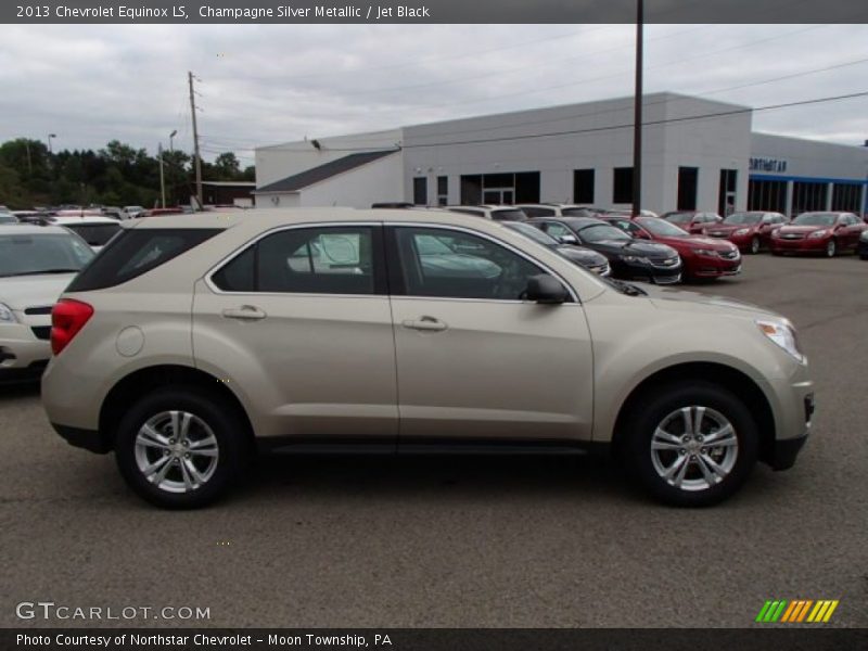 Champagne Silver Metallic / Jet Black 2013 Chevrolet Equinox LS