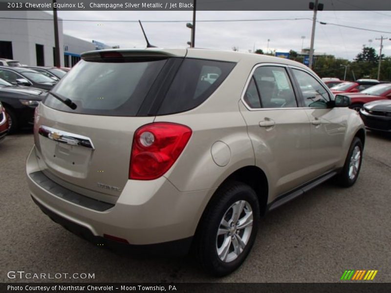 Champagne Silver Metallic / Jet Black 2013 Chevrolet Equinox LS