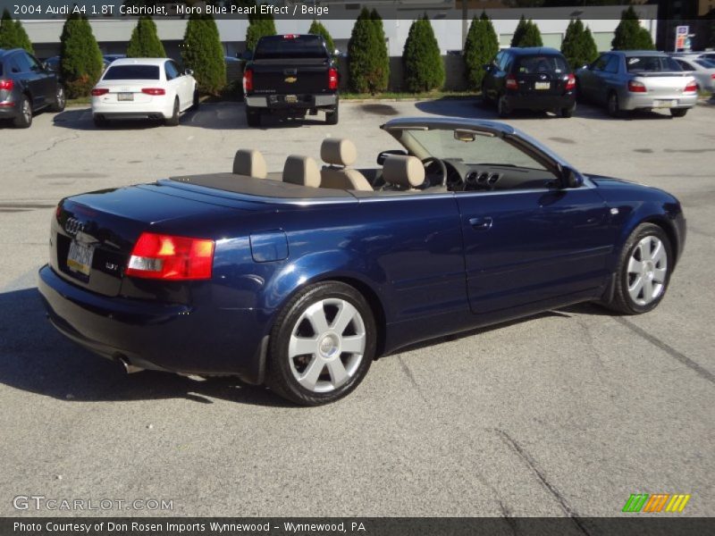 Moro Blue Pearl Effect / Beige 2004 Audi A4 1.8T Cabriolet