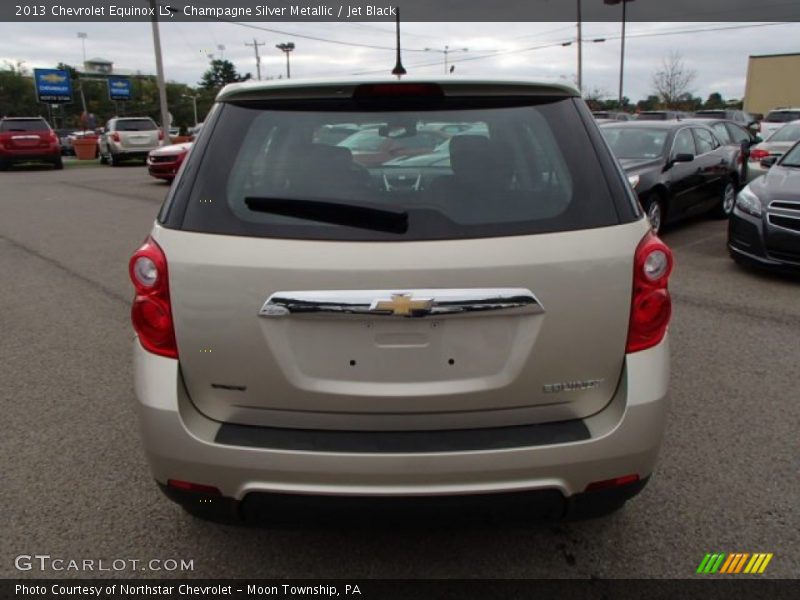 Champagne Silver Metallic / Jet Black 2013 Chevrolet Equinox LS