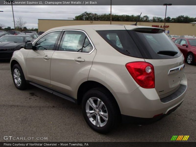 Champagne Silver Metallic / Jet Black 2013 Chevrolet Equinox LS