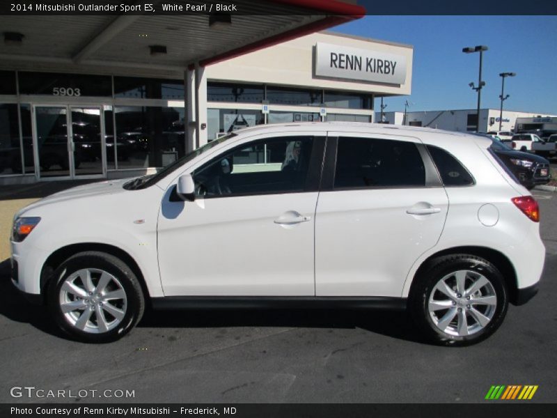 White Pearl / Black 2014 Mitsubishi Outlander Sport ES