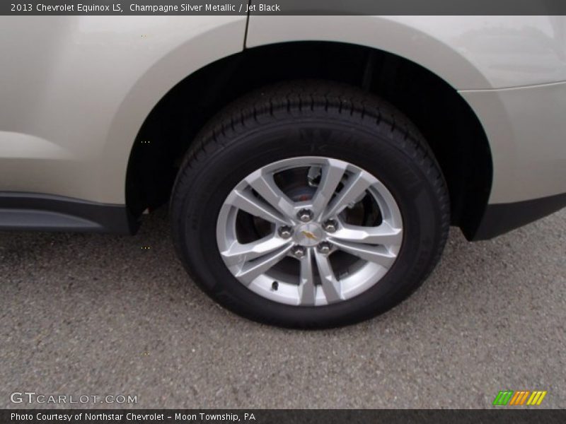 Champagne Silver Metallic / Jet Black 2013 Chevrolet Equinox LS