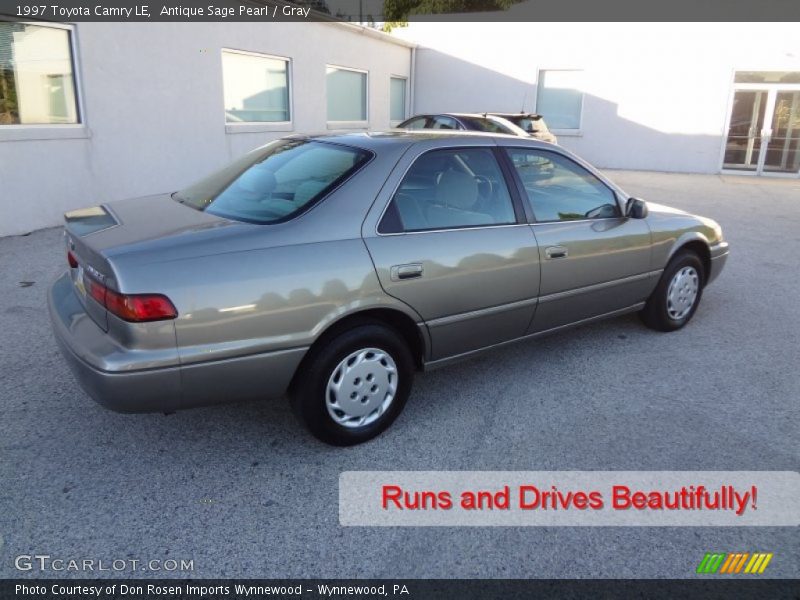 Antique Sage Pearl / Gray 1997 Toyota Camry LE