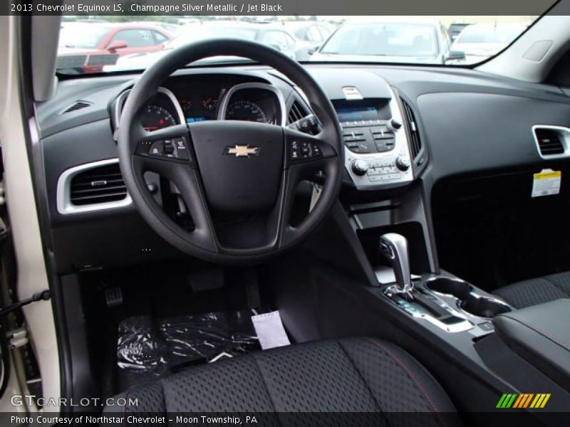 Champagne Silver Metallic / Jet Black 2013 Chevrolet Equinox LS