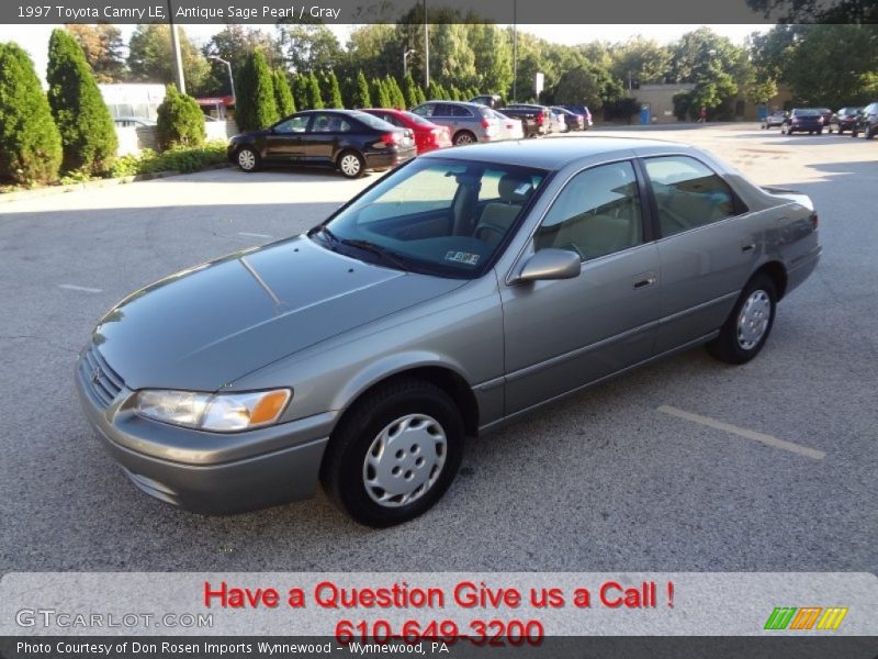 Antique Sage Pearl / Gray 1997 Toyota Camry LE