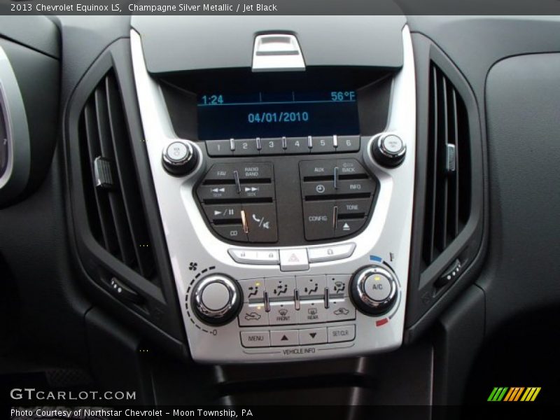 Champagne Silver Metallic / Jet Black 2013 Chevrolet Equinox LS