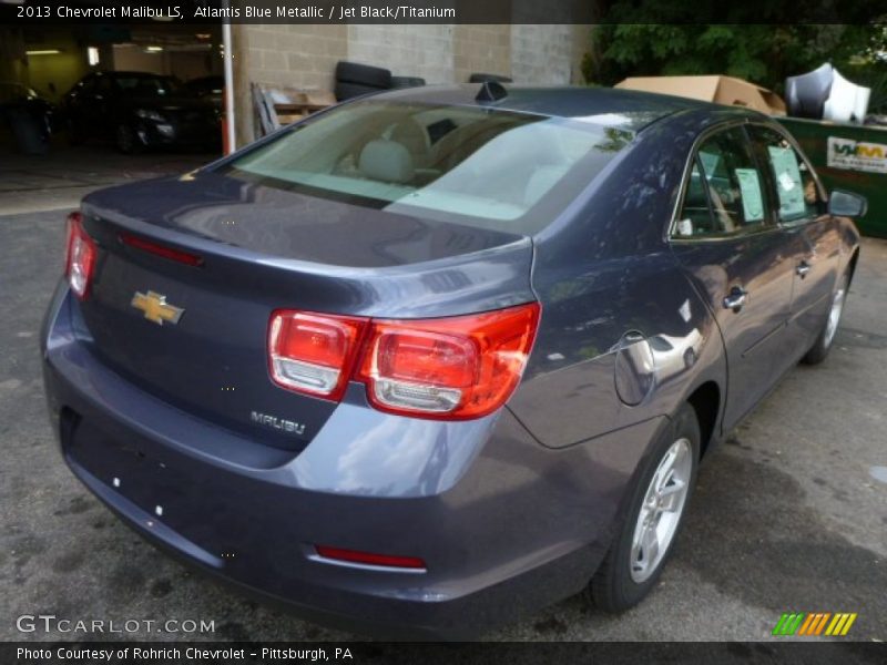 Atlantis Blue Metallic / Jet Black/Titanium 2013 Chevrolet Malibu LS