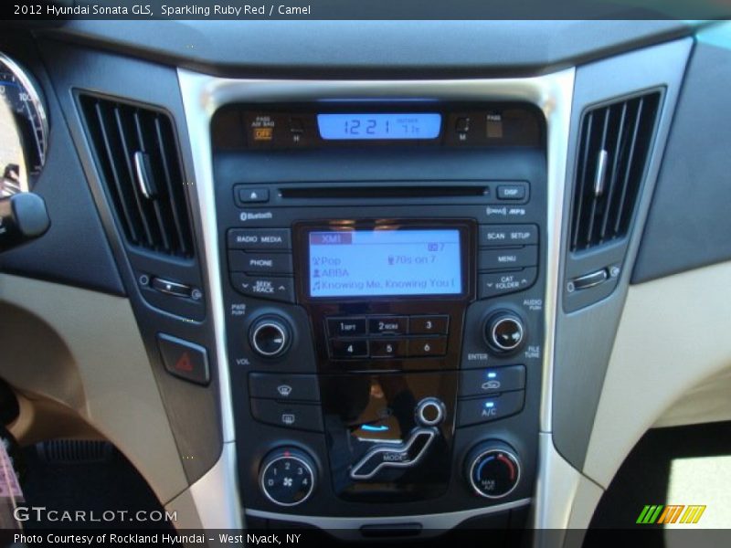 Sparkling Ruby Red / Camel 2012 Hyundai Sonata GLS