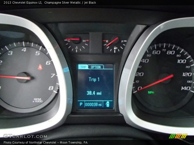 Champagne Silver Metallic / Jet Black 2013 Chevrolet Equinox LS