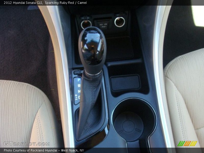 Sparkling Ruby Red / Camel 2012 Hyundai Sonata GLS