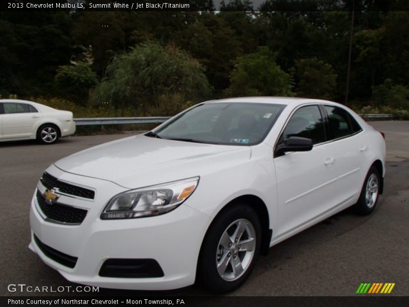 Summit White / Jet Black/Titanium 2013 Chevrolet Malibu LS