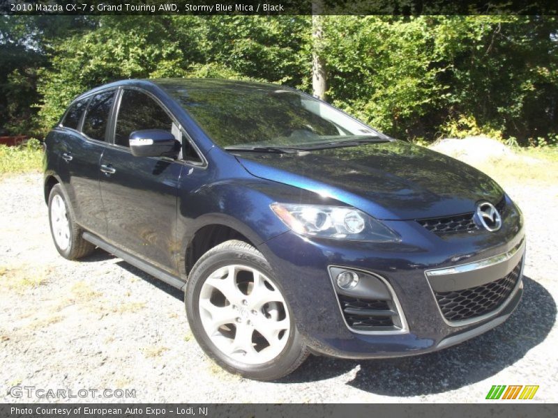 Stormy Blue Mica / Black 2010 Mazda CX-7 s Grand Touring AWD