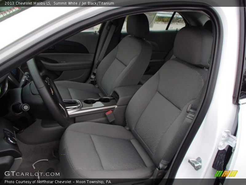 Summit White / Jet Black/Titanium 2013 Chevrolet Malibu LS