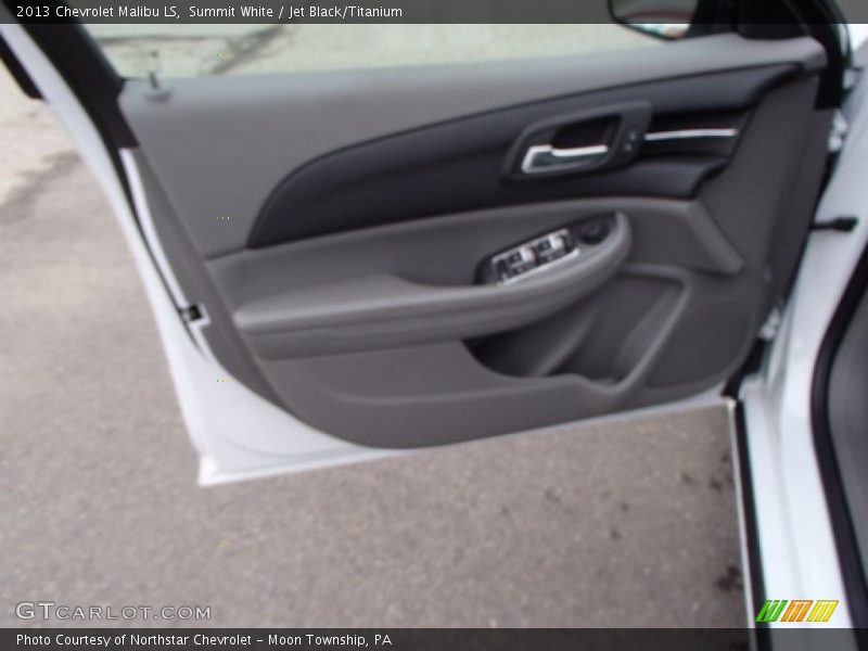 Summit White / Jet Black/Titanium 2013 Chevrolet Malibu LS