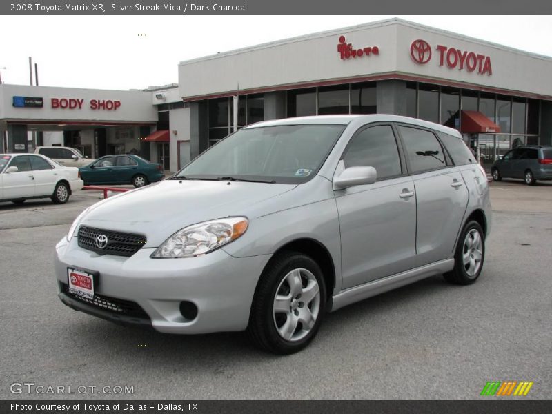 Silver Streak Mica / Dark Charcoal 2008 Toyota Matrix XR
