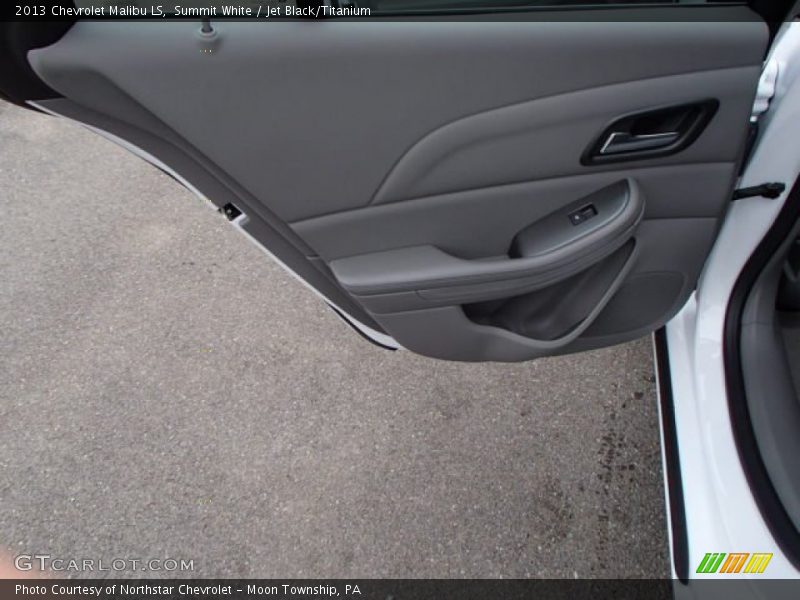 Summit White / Jet Black/Titanium 2013 Chevrolet Malibu LS