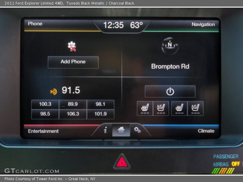 Tuxedo Black Metallic / Charcoal Black 2011 Ford Explorer Limited 4WD